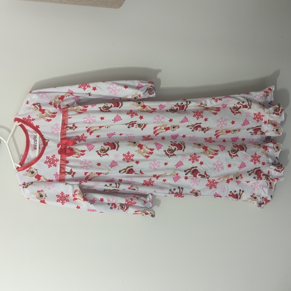 Girls Rudolph sleep dress